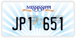 JP1651  license plate in MS