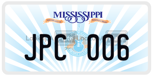 JPC006  license plate in MS