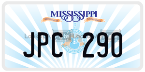 JPC290  license plate in MS
