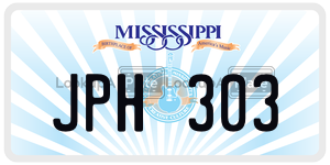 JPH303 license plate in Mississippi