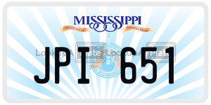 JPI651  license plate in MS