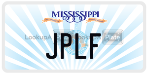 JPLF  license plate in MS
