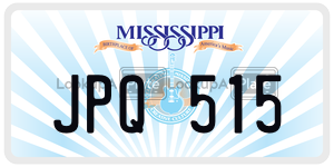 JPQ515  license plate in MS