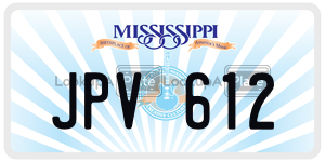 JPV612  license plate in MS