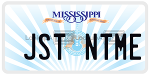 JSTNTME  license plate in MS