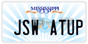 JSWATUP  license plate in MS