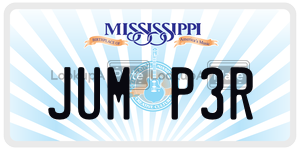 JUMP3R  license plate in MS