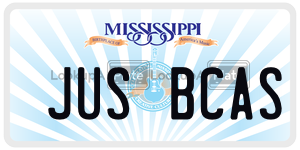 JUSBCAS  license plate in MS