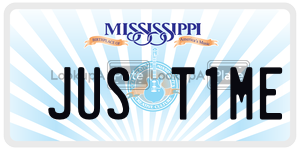 JUST1ME  license plate in MS