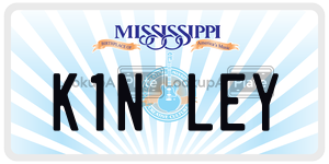 K1NLEY  license plate in MS