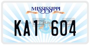 KA1604  license plate in MS