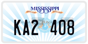 KA2408  license plate in MS