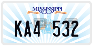 KA4532  license plate in MS