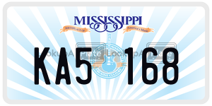 KA5168  license plate in MS