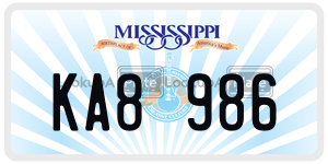 KA8986  license plate in MS