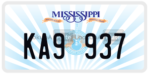 KA9937  license plate in MS