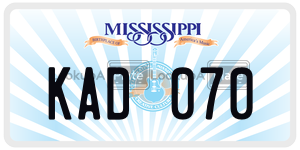 KAD070  license plate in MS