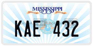 KAE432  license plate in MS