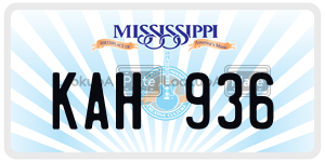 KAH936  license plate in MS