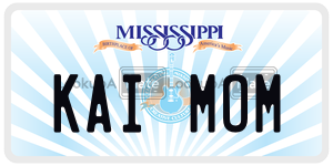 KAIMOM  license plate in MS