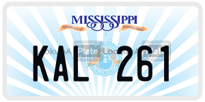 KAL261  license plate in MS