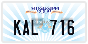 KAL716  license plate in MS