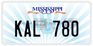 KAL780  license plate in MS
