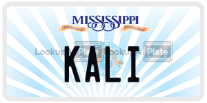 KALI license plate in Mississippi
