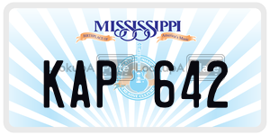 KAP642  license plate in MS