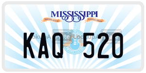 KAQ520  license plate in MS