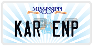 KARENP  license plate in MS