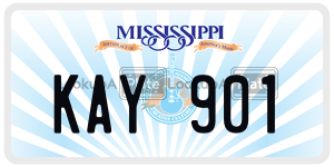 KAY901  license plate in MS