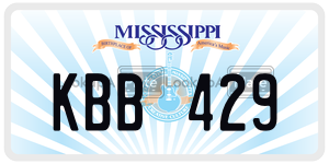 KBB429  license plate in MS