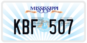 KBF507  license plate in MS