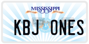 KBJONES  license plate in MS