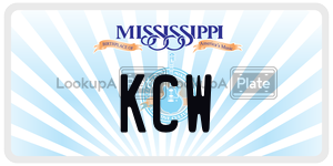 KCW  license plate in MS