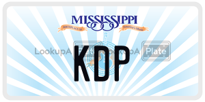 KDP  license plate in MS