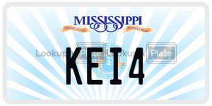 KEI4  license plate in MS