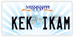 KEKIKAM  license plate in MS