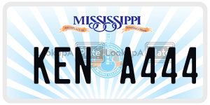 KENA444  license plate in MS