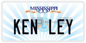 KENLEY  license plate in MS