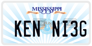 KENNI3G  license plate in MS