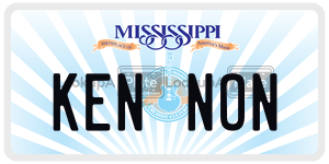 KENNON  license plate in MS
