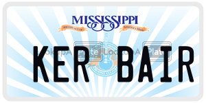 KERBAIR  license plate in MS