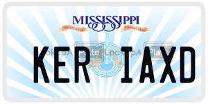 KERIAXD  license plate in MS