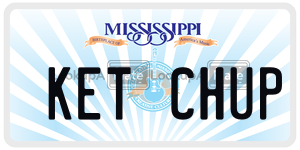 KETCHUP  license plate in MS