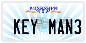 KEYMAN3  license plate in MS