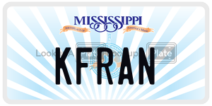 KFRAN  license plate in MS