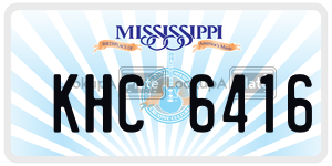 KHC6416  license plate in MS