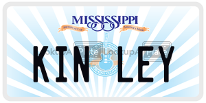 KINLEY  license plate in MS